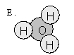Which of the following is an accurate representation of a water molecule?          <div style=padding-top: 35px> 