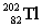  Lead-210 decays through the pathway  \beta ,  \alpha ,  \beta ,  \beta ,  \beta ,  \alpha . What is the final nucleus formed after these decays? A)    B)    C)    D)    
