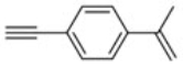 The following hydrocarbon structure contains one or more:   A)  aromatic group. B)  alkene group. C)  alkyne group. D)  aromatic, alkene, and alkyne group.