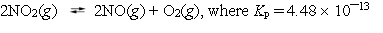  Nitrogen dioxide decomposes according to the reaction   at 25  \degree C. What is the value for K<sub>c</sub>? A)  1.81 * 10¯<sup>16</sup> B)  1.83 * 10¯<sup>14</sup> C)  4.48 *10¯<sup>13</sup> D)  1.10 *10¯<sup>11</sup> E)  1.11 * 10¯<sup>9</sup> 