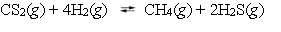 The reaction system   is at equilibrium. Which of the following statements describes the behavior of the system if the partial pressure of hydrogen is doubled? A)  As equilibrium is reestablished, the partial pressure of carbon disulfide increases. B)  As equilibrium is reestablished, the partial pressure of methane, CH<sub>4</sub>, decreases. C)  As equilibrium is reestablished, the partial pressure of hydrogen decreases. D)  As equilibrium is reestablished, the partial pressure of hydrogen sulfide decreases. E)  As equilibrium is reestablished, all the partial pressures will decrease.