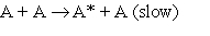 Consider the general gas-phase reaction of a molecular substance, A: 1.   At very low pressures many such reactions occur by the following mechanism: 2.   3.   (A* represents a molecule with sufficient energy to overcome the activation energy barrier.) A) Which of the three reactions above is/are elementary? B) Where appropriate, identify the molecularity of the reactions. C) Show that the proposed mechanism is consistent with reaction 1, the observed reaction. D) Given the mechanism above, suggest a likely rate law for reaction (1). 