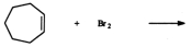 Identify the products for the reaction between cycloheptene and bromine.   A)    B)    C)    D)    E)  None of these choices is among the products of the reaction.