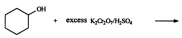 Identify the organic product when cyclohexanol reacts with excess potassium dichromate in the presence of sulfuric acid.   A)    B)    C)    D)    E)  None of these choices is the organic product of the reaction.