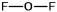 Oxygen difluoride is a powerful oxidizing and fluorinating agent. Select its Lewis structure. A)    B)    C)    D)    E)  None of these choices is correct.