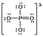 In the following Lewis structure for phosphate, phosphorus has a formal charge of ____ and an oxidation number of ____.   A)  0, -3 B)  0, 5 C)  5, -3 D)  5, 5 E)  3, 5