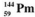 The isotopes of promethium,   and   <sub> </sub> <sub> </sub>are unstable, and lie on opposite sides of the  line of stability . Which of the following combinations is most likely to represent the type of decay for these isotopes? A)  promethium-144, β decay; promethium-134, positron decay B)  promethium-144, positron decay; promethium-134, β decay C)  promethium-144, positron decay; promethium-134, electron capture D)  promethium-144, electron capture; promethium-134, positron decay E)  promethium-144, β decay; promethium-134,   decay