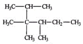 Select the correct name for the following compound.   A)  2-isopropyl-2,3,4-trimethylbutane B)  2-isopropyl-2,3-dimethylpentane C)  2,3,3,4-tetramethylhexane D)  1,1,2,2,3-pentamethylpentane E)  None of these choices are correct.