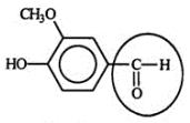 Vanillin is a flavoring agent which occurs naturally in the vanilla bean, the seed of an orchid. Identify the functional group circled.    A)  aldehyde B)  ketone C)  alcohol D)  carboxylic acid E)  carbonyl