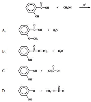 <strong>Identify the products of the following reaction.  </strong> A) A B) B C) C D) D E) None of these choices are correct. <div style=padding-top: 35px> 