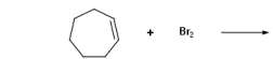 <strong>Identify the products for the reaction between cycloheptene and bromine.          </strong> A) A B) B C) C D) D E) None of these choices are correct. <div style=padding-top: 35px> 