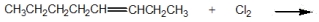 Identify the products of the reaction of 3-octene with chlorine.    A)   B)    C)    D)    E)   