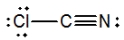 Select the best Lewis structure for ClCN. A)    B)    C)    D)    E)   