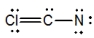 Select the best Lewis structure for ClCN. A)    B)    C)    D)    E)   