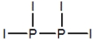 Select the best Lewis structure for P<sub>2</sub>I<sub>4</sub>. A)    B)    C)    D)    E)  None of these choices are correct.
