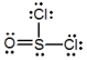 Thionyl chloride is used as an oxidizing and chlorinating agent in organic chemistry. Select the best Lewis structure for SOCl<sub>2</sub>. A)    B)    C)    D)    E)  None of these choices are correct.