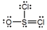 Thionyl chloride is used as an oxidizing and chlorinating agent in organic chemistry. Select the best Lewis structure for SOCl<sub>2</sub>. A)    B)    C)    D)    E)  None of these choices are correct.