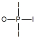Phosphoryl iodide is used in the preparation of organophosphorus derivatives and phosphate esters. Select the Lewis structure for POI<sub>3</sub> that minimizes formal charges. A)    B)    C)    D)    E)   