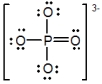 In the following Lewis structure for phosphate, phosphorus has a formal charge of ____ and an oxidation number of ____.   A)  0; -3 B)  0; 5 C)  5; -3 D)  5; 5 E)  3; 5
