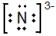 In which of the following does the nitrogen atom have a formal charge of -1? A)    B)    C)    D)    E)   