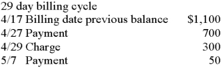 Given the following: The average daily balance is:   A)  $910.34 B)  $755.17 C)  $810.43 D)  $755.71 E)  None of these 