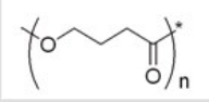 What monomer(s) would be used to make the polyester shown below?   A) Butanedioic acid B) 4-Hydroxybutanal C) 4-Hydroxybutanoic acid D) Butanedioic acid and 1,4-butanediol