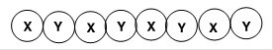 What is the classification of the following polymer in which X and Y represent repeating units?   A) Block copolymer B) Homopolymer C) Alternating copolymer D) Random copolymer