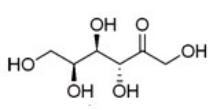 Which sugar is represented by the line angle structure below?   A) D-fructose B) D-sorbose C) L-psicose D) L-tagatose