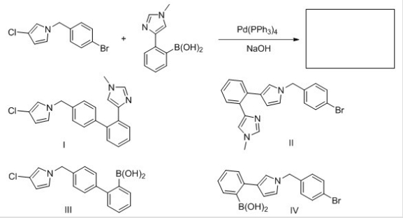 Identify the structure of the major organic product that results from the following reaction.   A) I B) II C) III D) IV