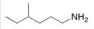 What is the IUPAC name of the following compound?   A) 3-methyl-1-hexanamine B) 4-methyl-1-hexylamine C) 4-methyl-1-hexanamine D) 3-methyl-6-hexylamine