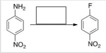 Select the reagent(s) required for the following transformation.   A) NaF B) (1) NaNO<sub>2</sub>,HCl; (2) F<sub>2</sub> C) (1) NaNO<sub>2</sub>,HCl; (2) HBF<sub>4</sub> D) F<sub>2</sub>