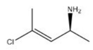 What is the IUPAC name for the following compound?   A) (E,R) -4-chloro-3-penten-2-amine B) (E,S) -4-chloro-3-penten-2-amine C) (Z,R) -4-chloro-3-penten-2-amine D) (Z,S) -4-chloro-3-penten-2-amine