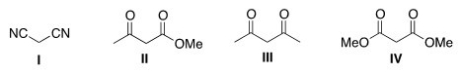Which of the following four compounds is the most acidic?   A) I B) II C) III D) IV