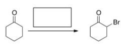 What is the missing reagent for the following reaction?   A) Br<sub>2</sub>/HOAc B) Br<sub>2</sub>/KOH C) Cl<sub>2</sub>/FeCl<sub>3</sub> D) Br<sub>2</sub>/FeBr<sub>3</sub>