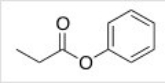 What is the IUPAC name for the following compound?   A) Propionyl phenol B) Phenyl propanoate C) Phenol propanoate D) Phenyl acetate
