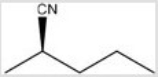 Give the IUPAC name of the following compound.   A) R-2-methylpentanenitrile B) S-2-methylpentanenitrile C) R-2-nitrilehexane D) S-2-nitrilehexane