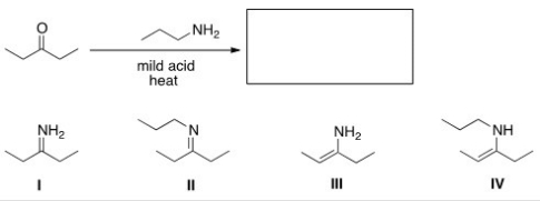 What is the product?   A) I B) II C) III D) IV