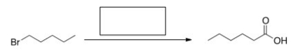 What is the missing reagent in the reaction below?   A) [1] Mg,[2] CO<sub>2</sub>,[3] acidic work-up B) [1] CO<sub>2</sub>,[2] NaOH C) [1] CO<sub>2</sub>,[2] acidic work-up D) LiAlH<sub>4</sub>