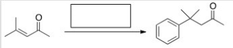 What is the missing reagent in the reaction below?   A) PhMgBr then H<sub>2</sub>O B) Benzene,AlCl<sub>3</sub> C) Ph<sub>2</sub>CuLi then H<sub>2</sub>O D) PhLi then H<sub>2</sub>O