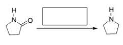 What is the missing reagent in the reaction below?   A) NaBH<sub>4</sub>/CH<sub>3</sub>OH B) DIBAL-H C) H<sub>2</sub>,Pd-C D) LiAlH<sub>4</sub> then H<sub>2</sub>O