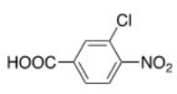 What is the IUPAC name of the following compound?   A) 2-Nitro-5-carboxychlorobenzene B) 2-Chloro-4-carboxynitrobenzene C) 2-Chloro-1-nitro-4-benzoic acid D) 3-Chloro-4-nitrobenzoic acid