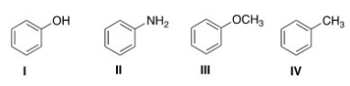 What is the correct structure for toluene?   A) I B) II C) III D) IV