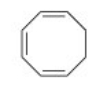 Why is the following compound not aromatic?   A) It has 4n pi electrons. B) It is not cyclic. C) It has 4n+2 pi electrons. D) The pi electron system is not continuous.