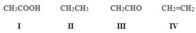 Rank the following compounds in order of increasing oxidation level (from lowest to highest) .   A) I < III < II < IV B) II < III < I < IV C) IV < I < III < II D) II < IV < III < I