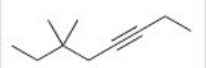 Give the IUPAC name for the following compound.   A) 6,6-Dimethyl-3-octyne B) 3,3-Dimethyl-3-octyne C) 3,3-Dimethy-5-octyne D) 6-Ethyl-6-methyl-3-heptyne