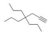 Give the IUPAC name for the following compound.   A) 4,4-Diethyl-1-octyne B) 4,4-Dipropyl-1-heptyne C) 4,4-Dipropyl-6-heptyne D) 4,4-Diethyl-6-octyne
