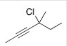 Give the IUPAC name for the following compound.   A) 4-Chloro-4-methyl-2-heptyne B) 3-Chloro-3-methyl-4-heptyne C) 3-Chloro-3-methyl-4-hexyne D) 4-Chloro-4-methyl-2-hexyne