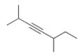 Give the IUPAC name for the following compound.   A) 2,5-Dimethyl-3-heptyne B) 3,6-Dimethy-4-heptyne C) 2,5-Dimethyl-3-octyne D) 3,6-Dimethyl-4-octyne