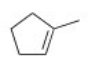 What is the IUPAC name for the following compound?   A) 1-Methylcyclopentene B) 2-Methyl-1-cyclopentene C) 1-Methylene-1-methylcyclopentane D) 1-Methylcyclohexene