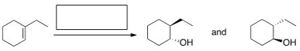 What is (are) the missing reagent(s) in the following reaction?   A) Br<sub>2</sub>/CCl<sub>4</sub> B) NBS,DMSO/H<sub>2</sub>O C) [1] Br<sub>2</sub>; [2] H<sub>2</sub>O D) [1] BH<sub>3</sub>; [2] H<sub>2</sub>O<sub>2</sub>/HO<sup>-</sup>